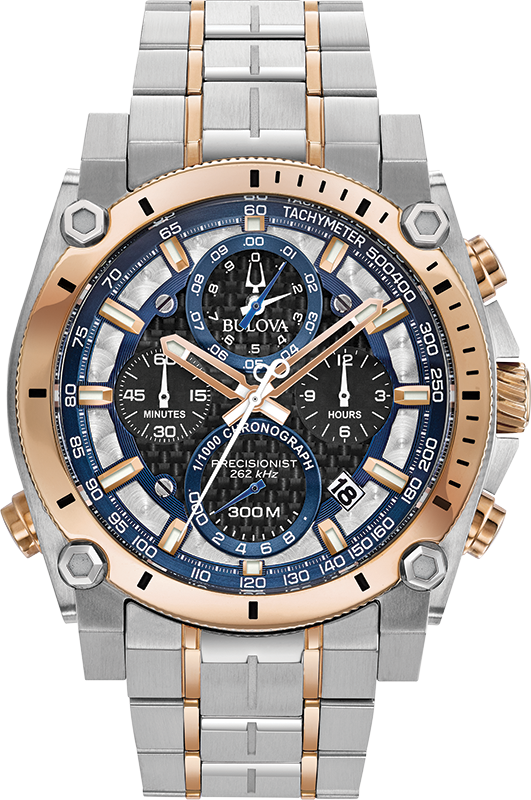 Bulova Precisionist Quartz Mens Watch 98B317