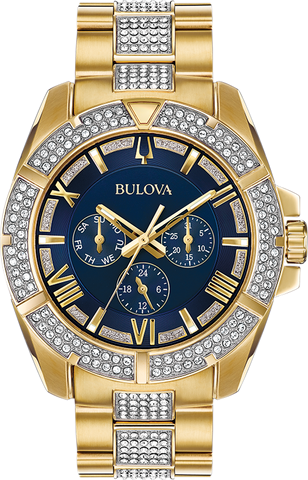 Bulova Crystal Men's Watch 98C128