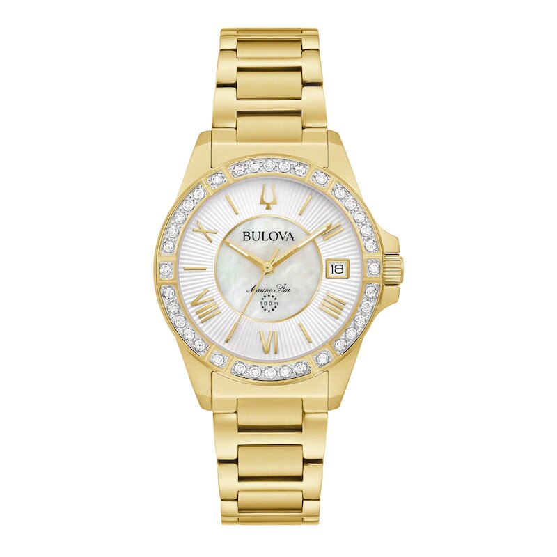 Bulova Marine Star Quartz Women&#39;s Watch 98R294