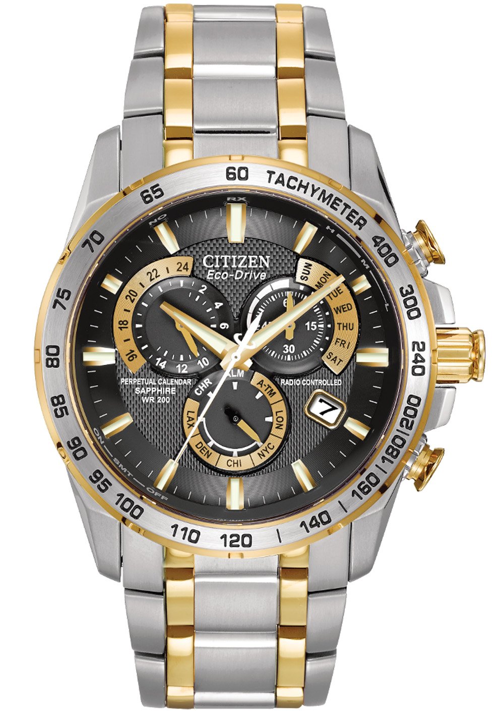 Citizen Perpetual Chrono A-T Eco-Drive Mens Watch AT4004-52E