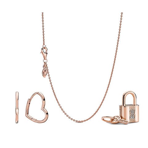 Pandora Padlock and Heart Jewelry Gift Set