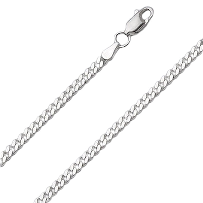 Sterling Silver 20&quot; 3mm Curb Link Chain