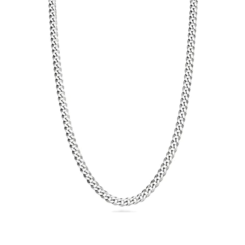 Sterling Silver 20&quot; 3.8mm Curb Link Chain