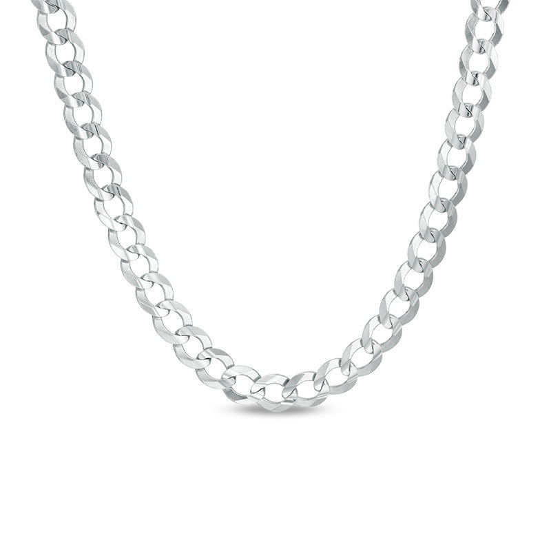 Sterling Silver 22&quot; 5.7mm Men&#39;s Curb Link Chain