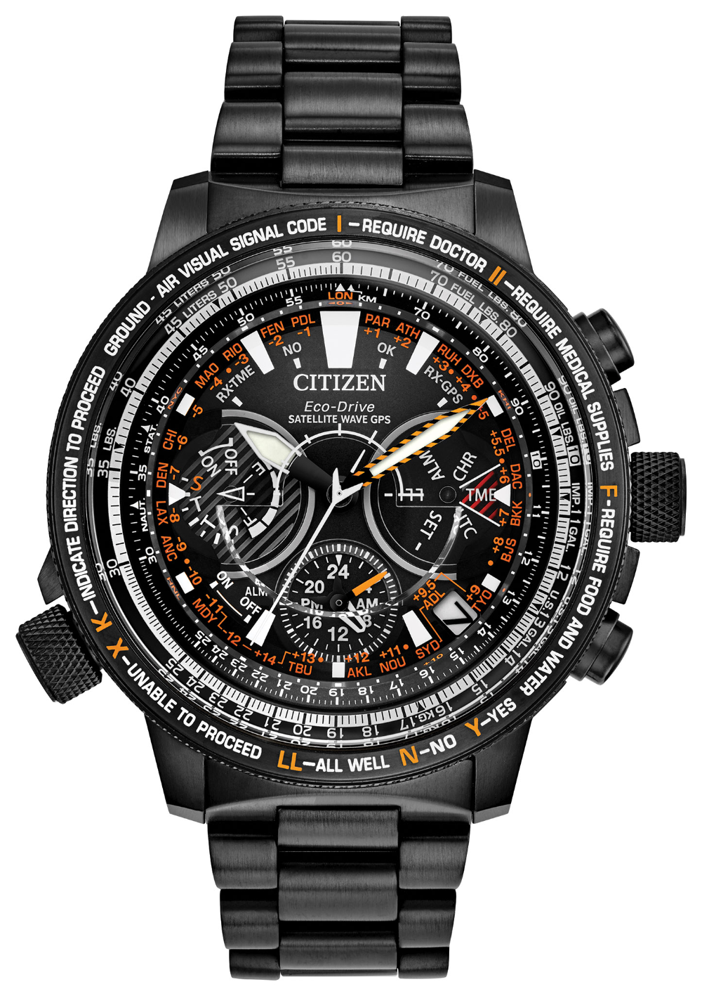 Citizen Limited Edition Satellite Wave GPS Eco-Drive Mens Watch CC7015-55E