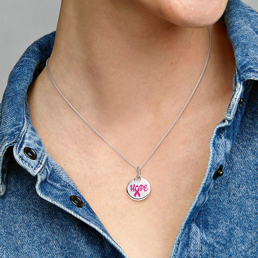 Pandora Hope Pink Ribbon Pendant