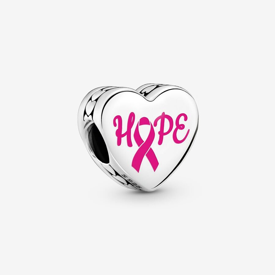 Pandora Hope Pink Ribbon Charm