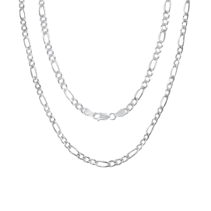 Sterling Silver 22&quot; 2.9mm Italian Figaro Link Chain