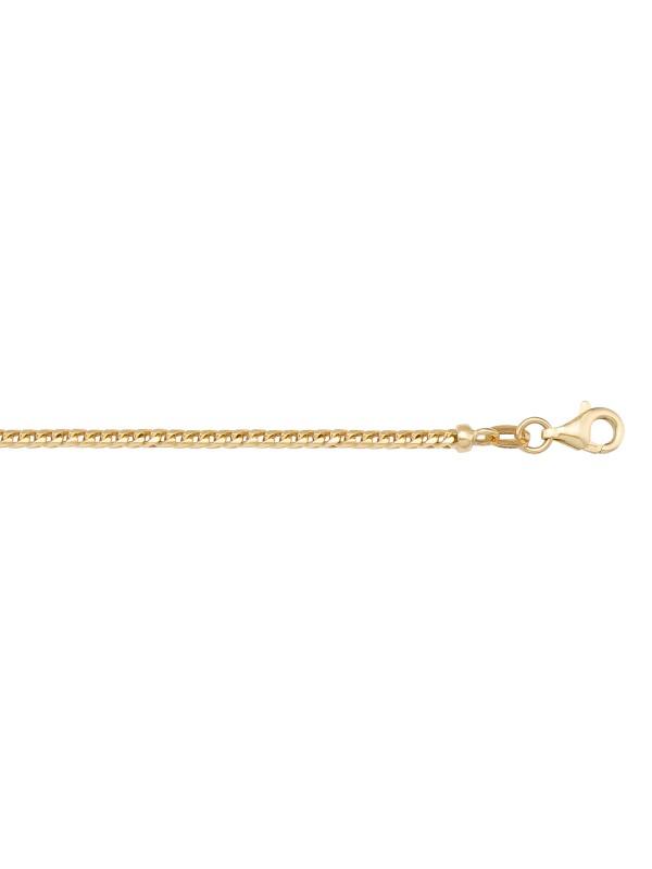 14K Yellow Gold Franco 1.5 mm Italian Chain