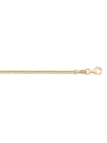 14K Yellow Gold Franco 1.5 mm Italian Chain
