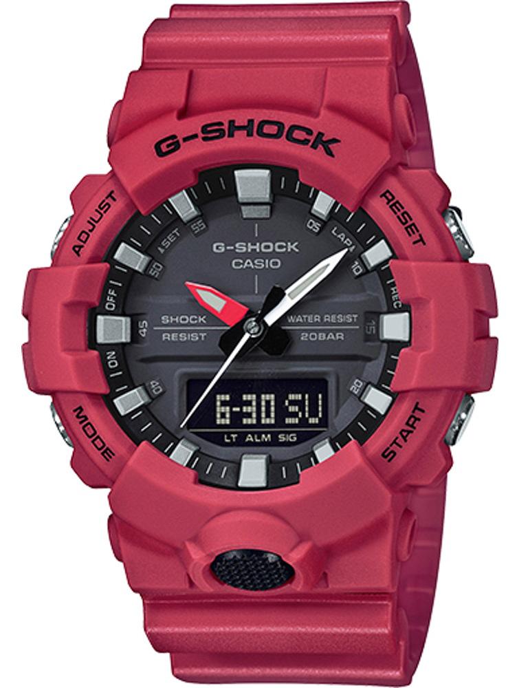 G-Shock Red One Size Men&#39;s Watch GA800-4A