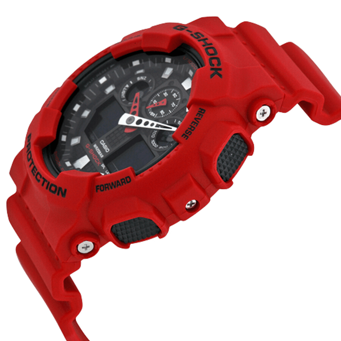 G-Shock X-Large series Red Men&#39;s Watch GA100B-4A