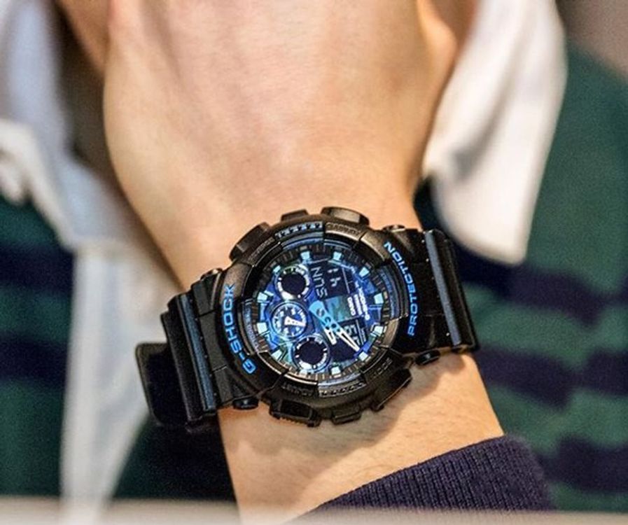 G-Shock Analog-Digital Men&#39;s Watch GA100CB-1A