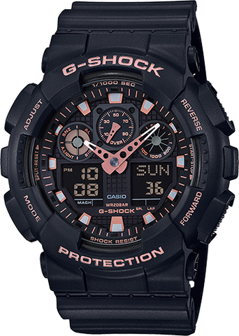 G-Shock Black Rose Gold Analog Digital Men's Watch GA100GBX-1A4