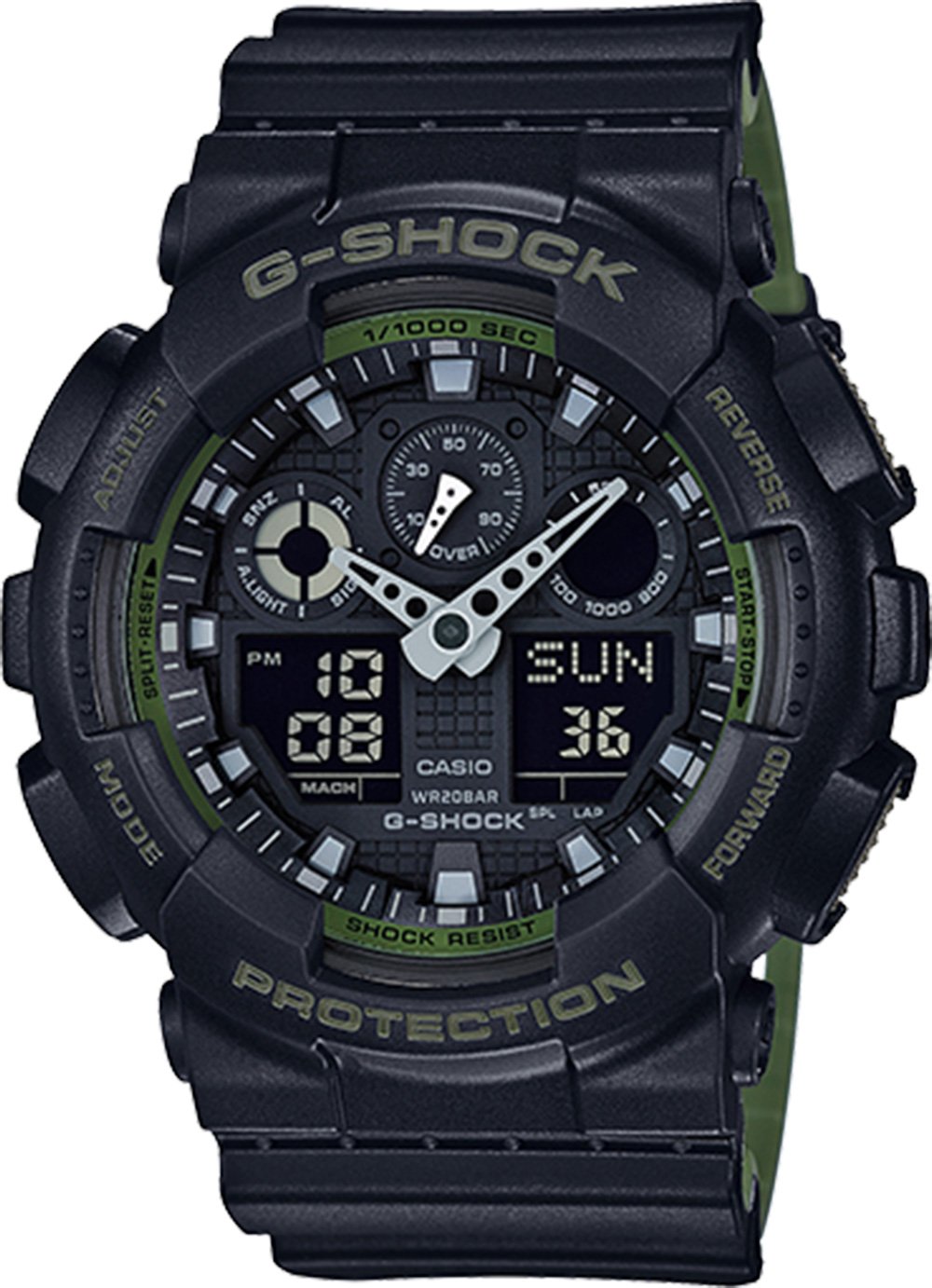 G-Shock GA-100 Military Series Men&#39;s Watch GA100L-1A