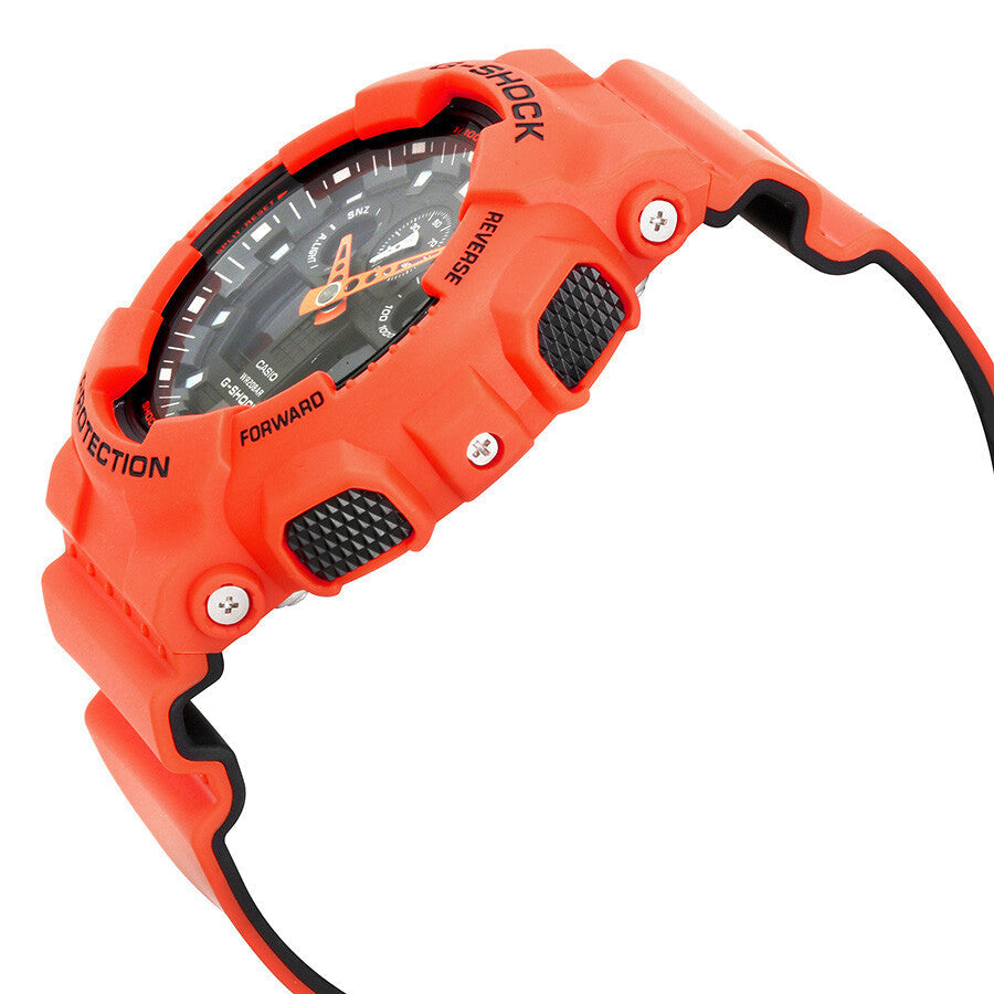 G-Shock Orange Resin Multifunction Men&#39;s Watch GA100L-4A
