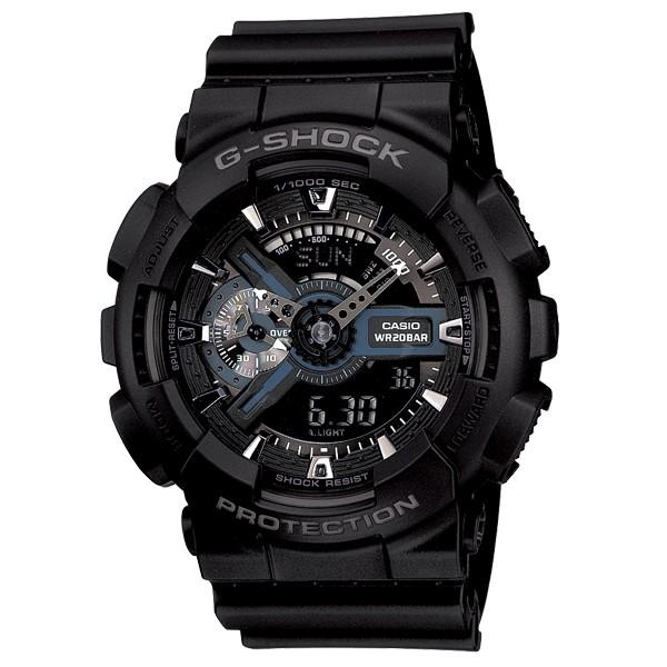 G-Shock Ana-digi World Time Black Dial Men&#39;s watch GA110-1B