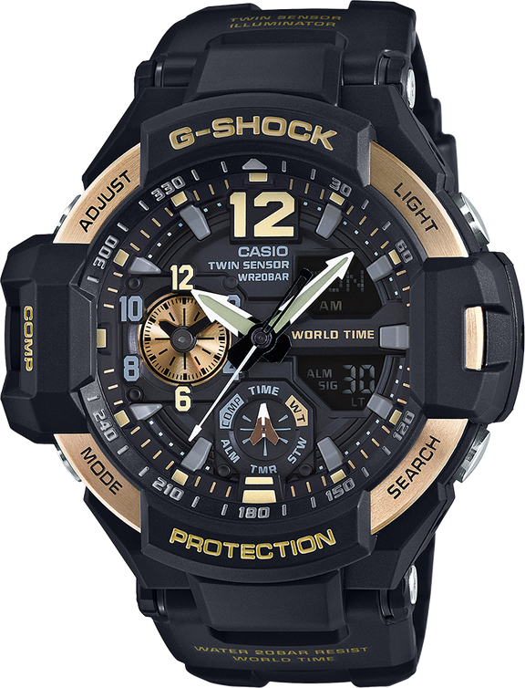 G-Shock Black Dial Resin Men&#39;s Watch GA1100-9G