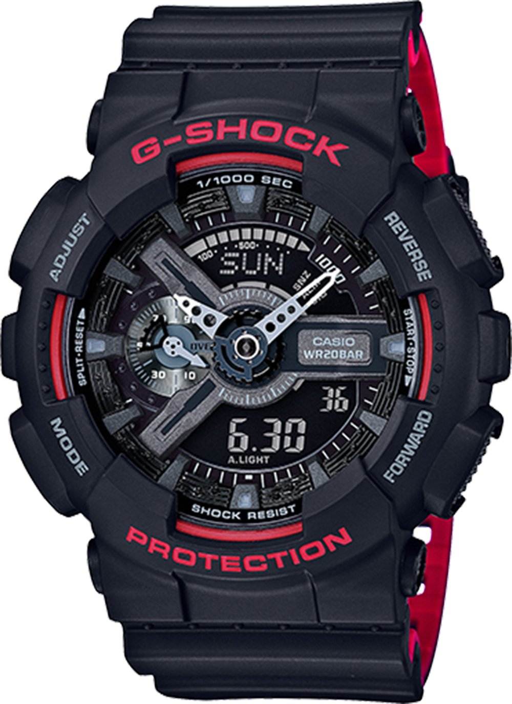 G-Shock Black Rubber Sport Men&#39;s Watch GA110HR-1A