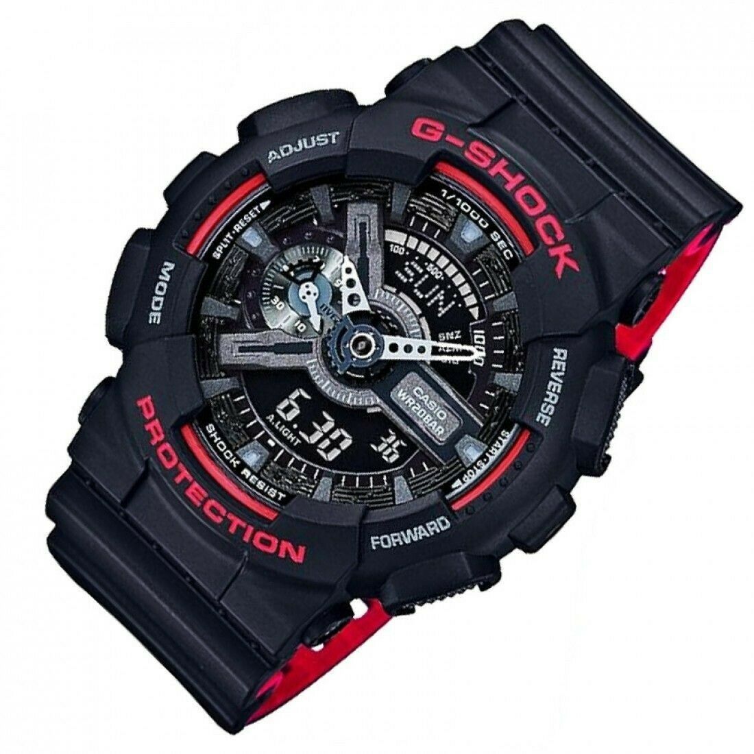 G-Shock Black Rubber Sport Men&#39;s Watch GA110HR-1A