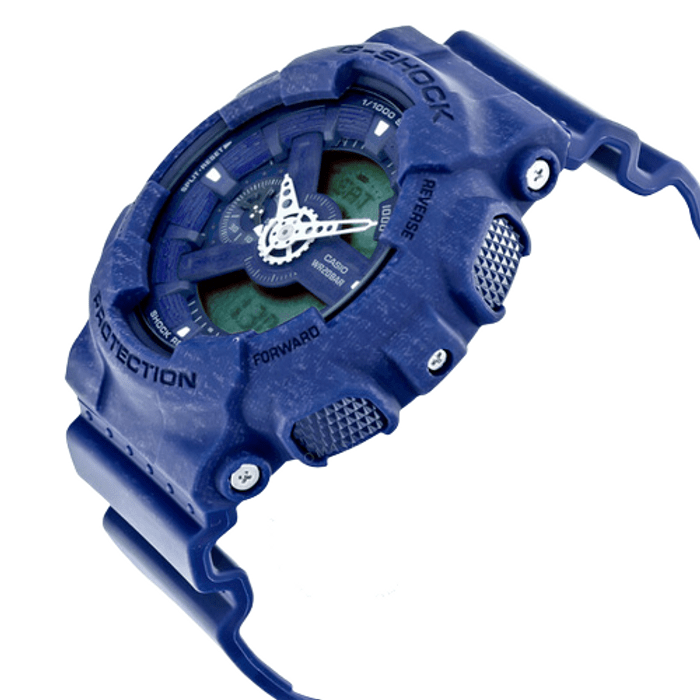 G-Shock Heathered Blue Dial Resin Men&#39;s Watch GA110HT-2A