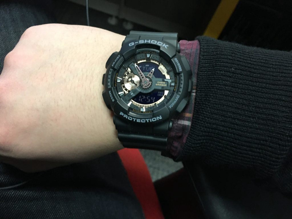 G-Shock Black Dial Resin Men&#39;s Watch GA110RG-1A
