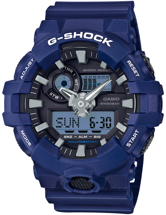 G-Shock Blue Resin Diving Men&#39;s Watch GA700-2A