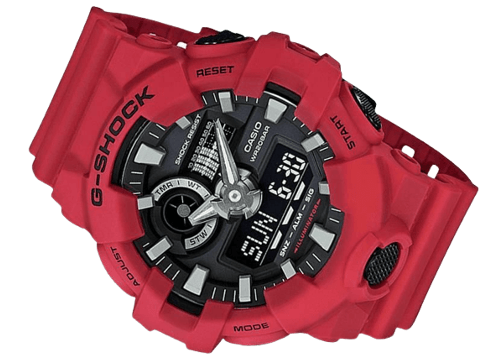 G-Shock Ana Digi Red Men&#39;s Watch GA700-4A