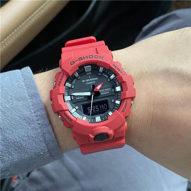 G-Shock Red One Size Men&#39;s Watch GA800-4A