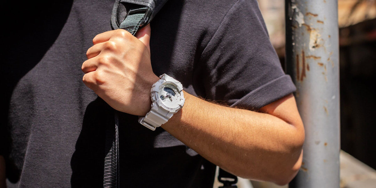 G-Shock Urban Trainer White Men&#39;s Watch GBA800-7A