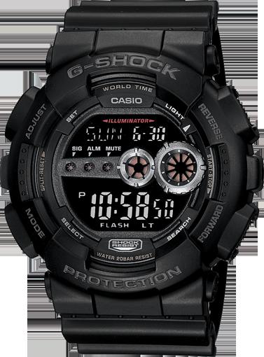 G-Shock X-Large Black Multi-Functional Digital Sport Men&#39;s Watch GD100-1B