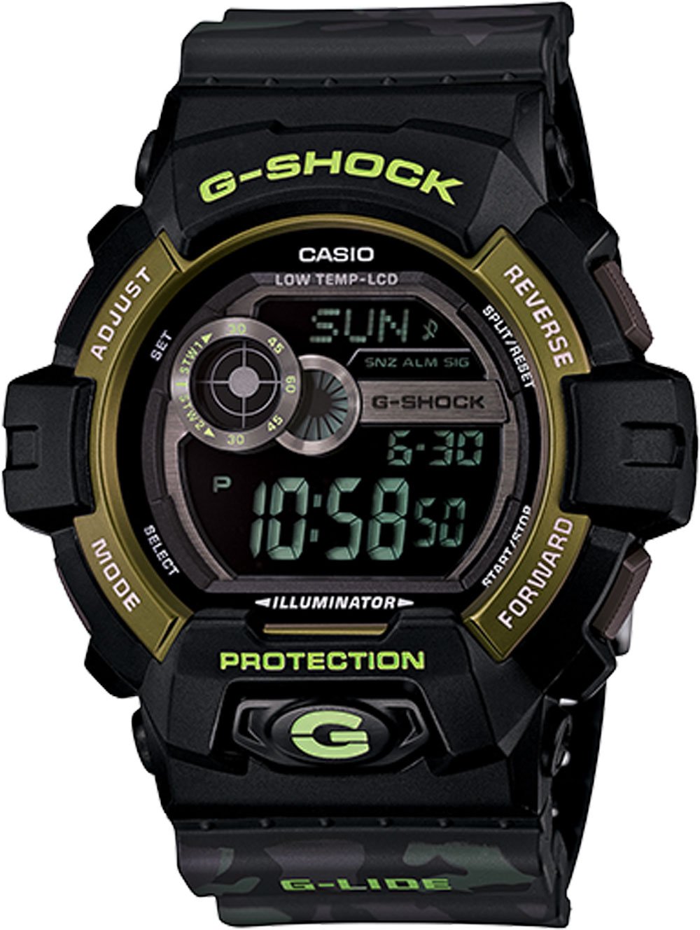 G-Shock G-Lide Series Black Digital Dial Men&#39;s Watch GLS8900CM-1