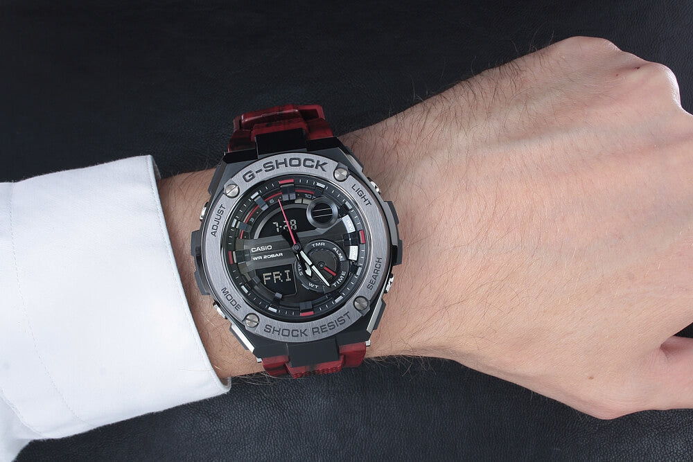 G-Shock G-Steel Black Resin Men&#39;s Watch GST210M-4A