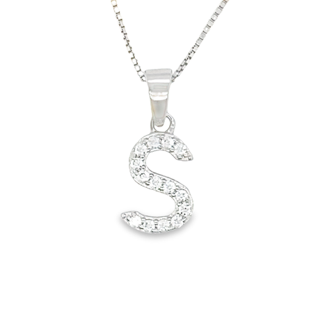 Cubic Zirconia Initial Letter 
