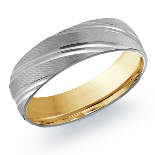 10, 14 Karat 6mm Solid Gold High Polish Rounded Lux Band