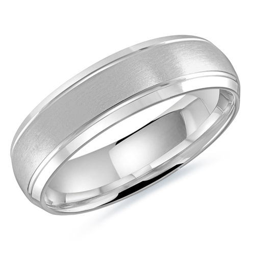 10, 14 Karat 6mm Solid Gold High Polish Rounded Lux Band