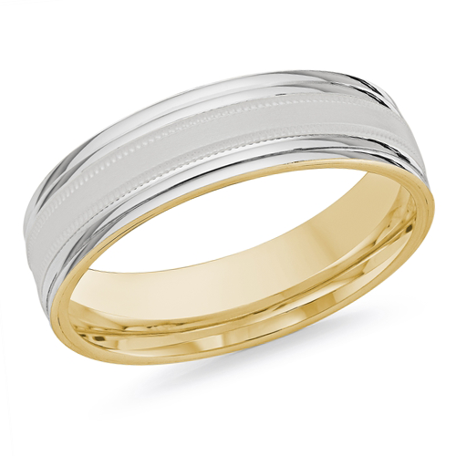 10, 14 Karat 6mm Solid Gold High Polish Rounded Lux Band