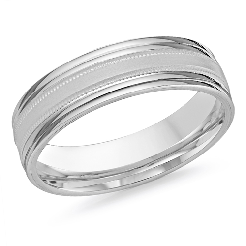 10, 14 Karat 6mm Solid Gold High Polish Rounded Lux Band