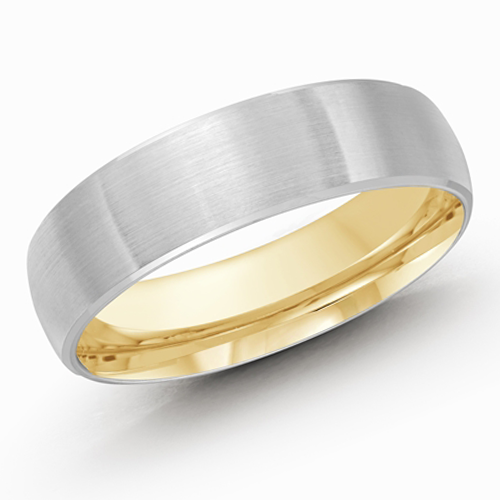 10, 14 Karat 6mm Solid Gold High Polish Rounded Lux Band