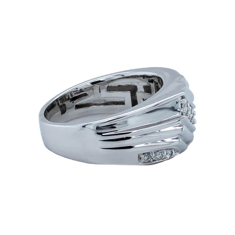 14k White Gold 0.50TDW Diamond Men&#39;s Ring