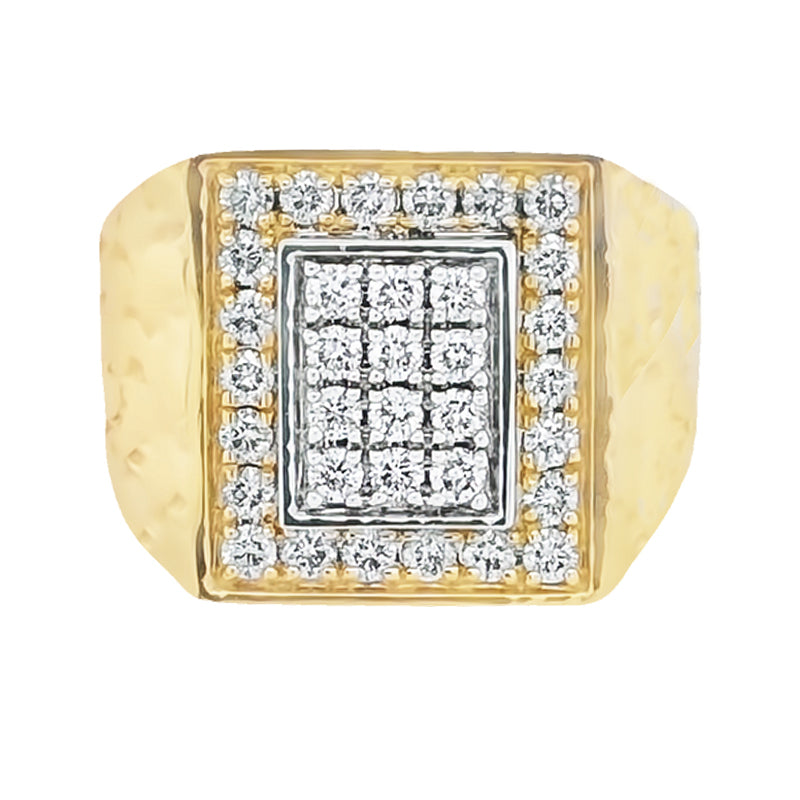 Men's 14k store gold diamond ring