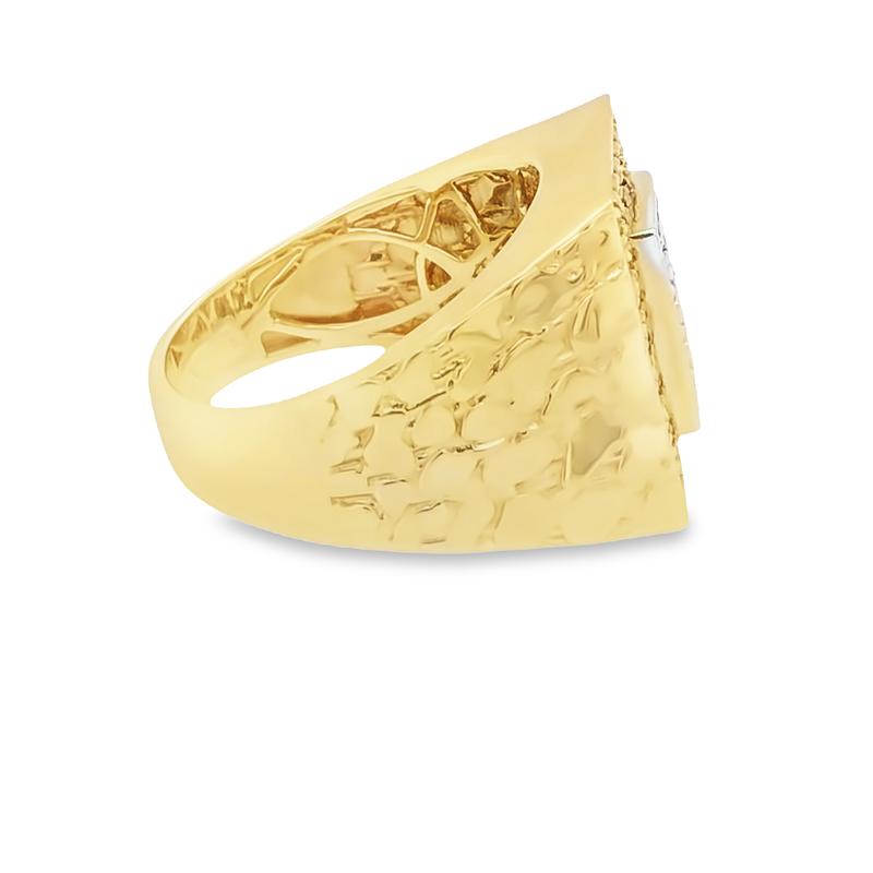 14K Yellow Gold 1.25TDW Diamond Men&#39;s Ring