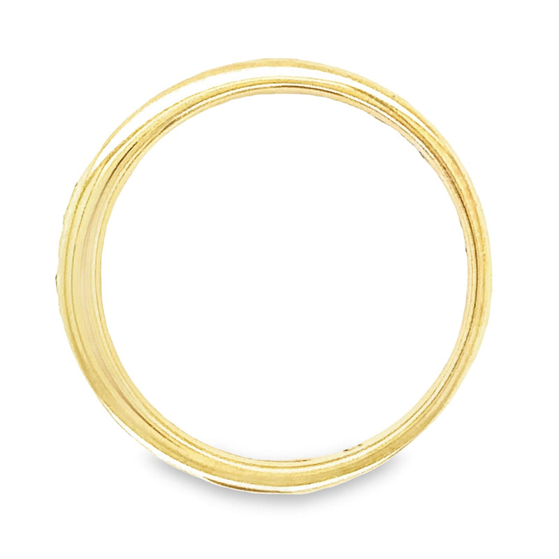 10K Yellow gold and 0.04TDW Diamond Women&#39;s Band