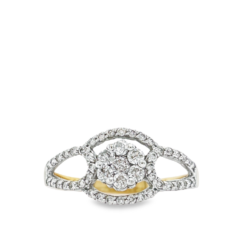 10K Yellow Gold 0.50CT Diamond Anniversary Ring