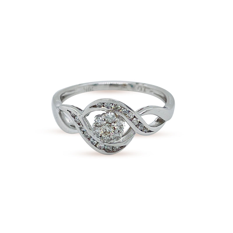 10K White Gold 0.26TDW Diamond Engagement Ring