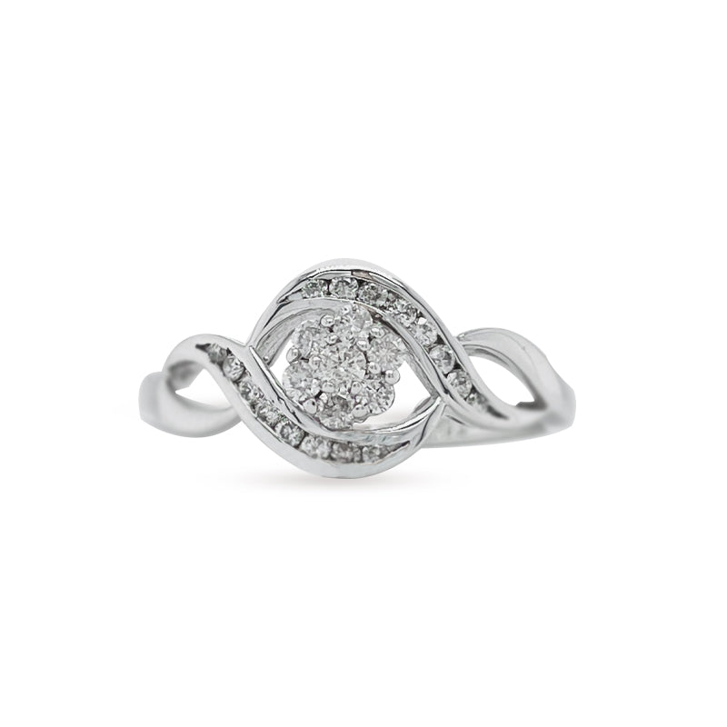 10K White Gold 0.26TDW Diamond Engagement Ring