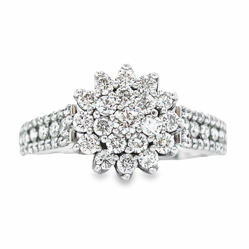 1.00 Ct TDW Diamond 14K White Gold Bridal Ring