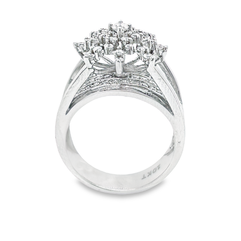 0.50 Ct TDW Diamond 10K White Gold Star Bright Special Ring