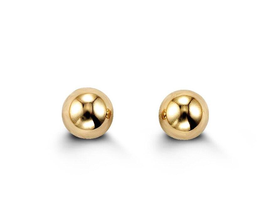 14K Yellow Gold Baby Balls Earrings