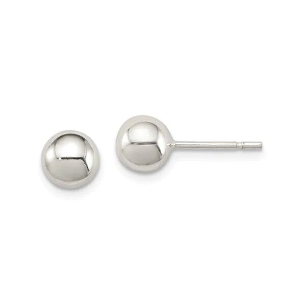 14K White Gold Pearl Stud Earrings
